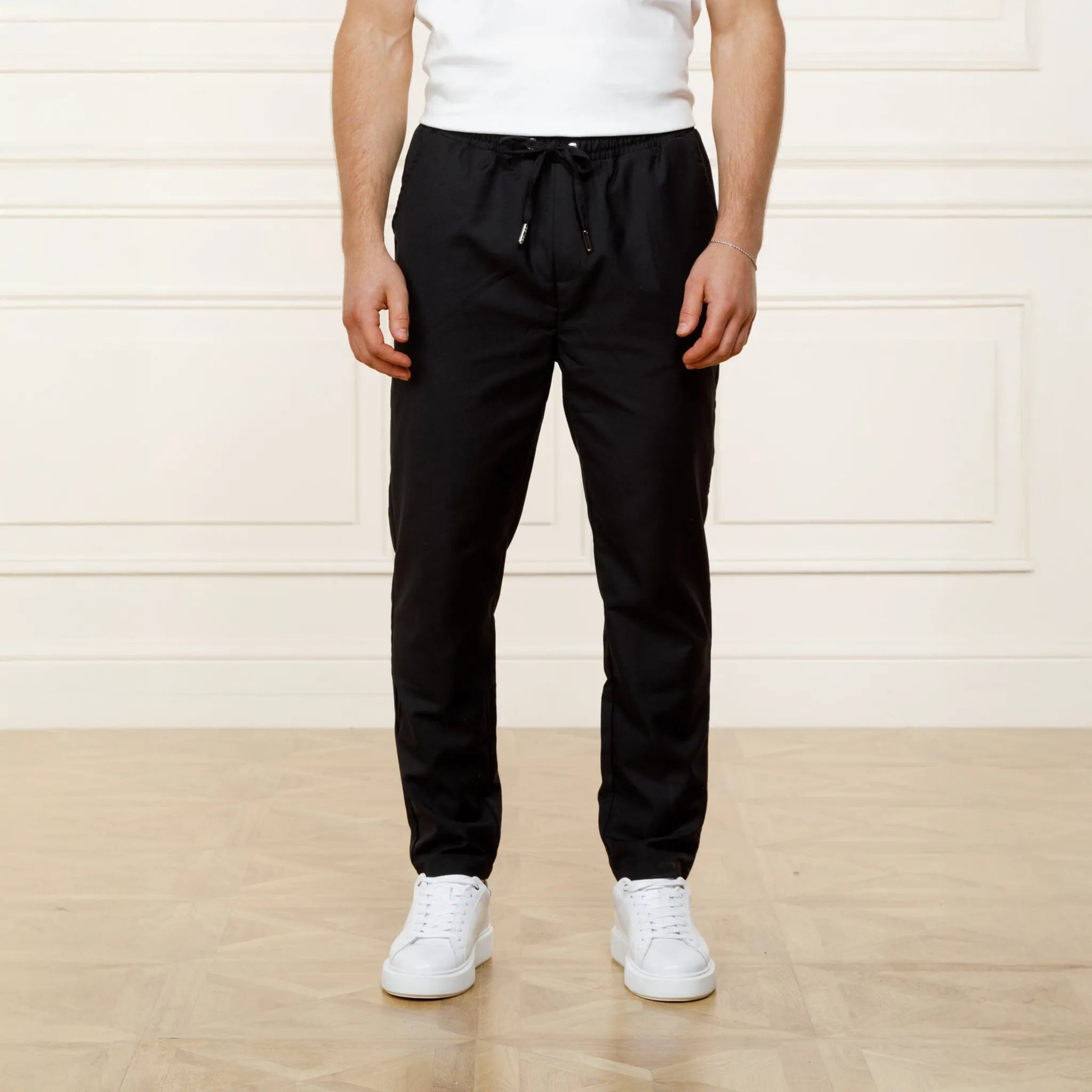 Front View of Belier 365 Lightweight Black Trousers BM126BLK